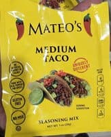 Mateo’s taco seasoning