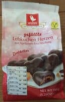 Weiss Gefüllte Lebkuchenherzen