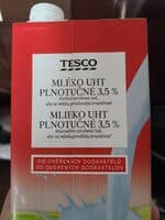 Tesco Mlieko Plnotučné