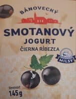 Milsy Bánovecký smotanový jogurt čierna ríbezľa