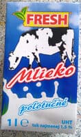 Fresh Mlieko Polotucné 1.5%